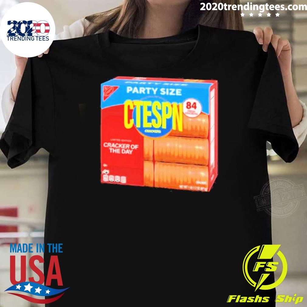 Premium Party Size Ctespn Crackers Of The Day 2024 T-shirt