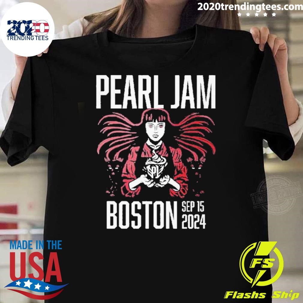 Premium Pearl Jam Tour Boston September 15, 2024 Event T-shirt