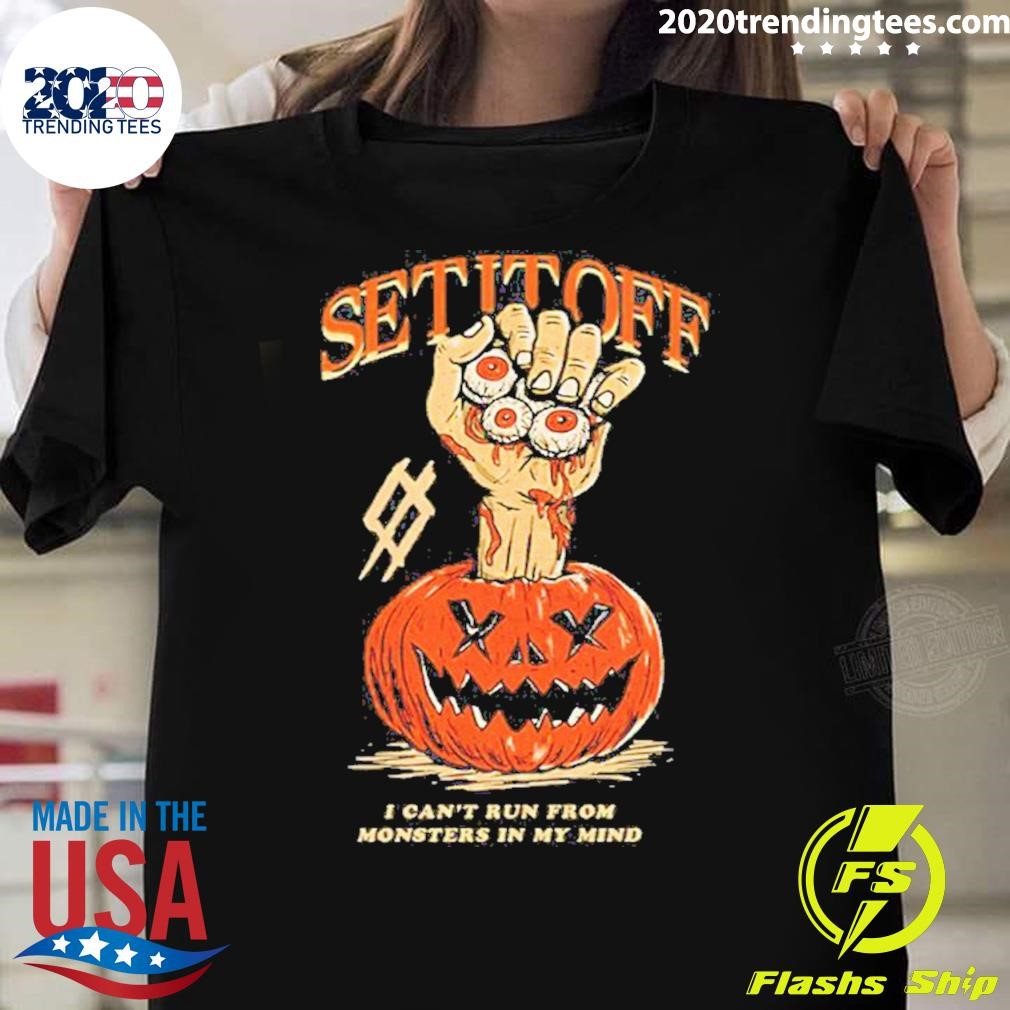 Premium Pumpkin By Set It Off Band Halloween T-shirt