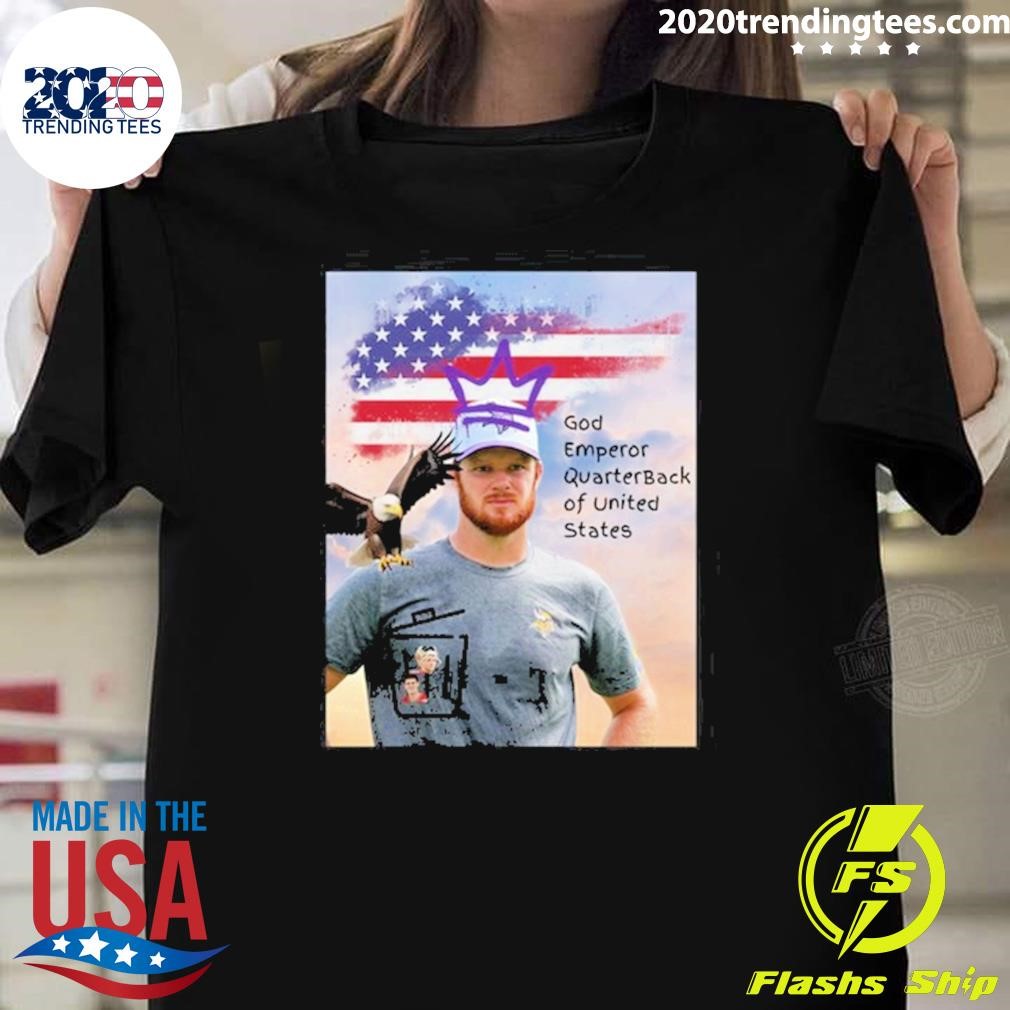 Premium Sam Darnold God Emperor Quarterback Of United States Tee T-shirt