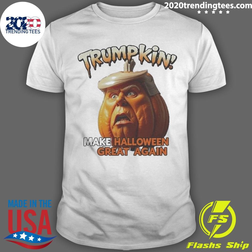 Premium Trumpkin Make Halloween Great Again Halloween Pumpkin 2024 T-shirt