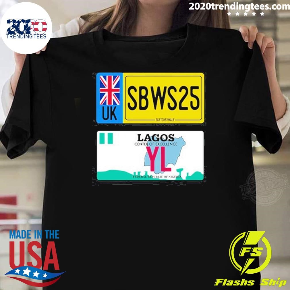 Premium Uk Sbws25 Lagos Center Of Excellence Federal Republic Of Nigeria T-shirt