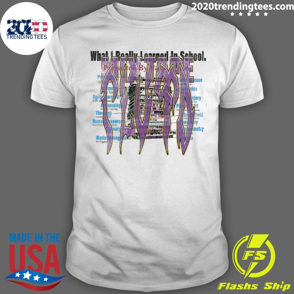 Premium What I Learned In School Mixtape Pluto T-shirt