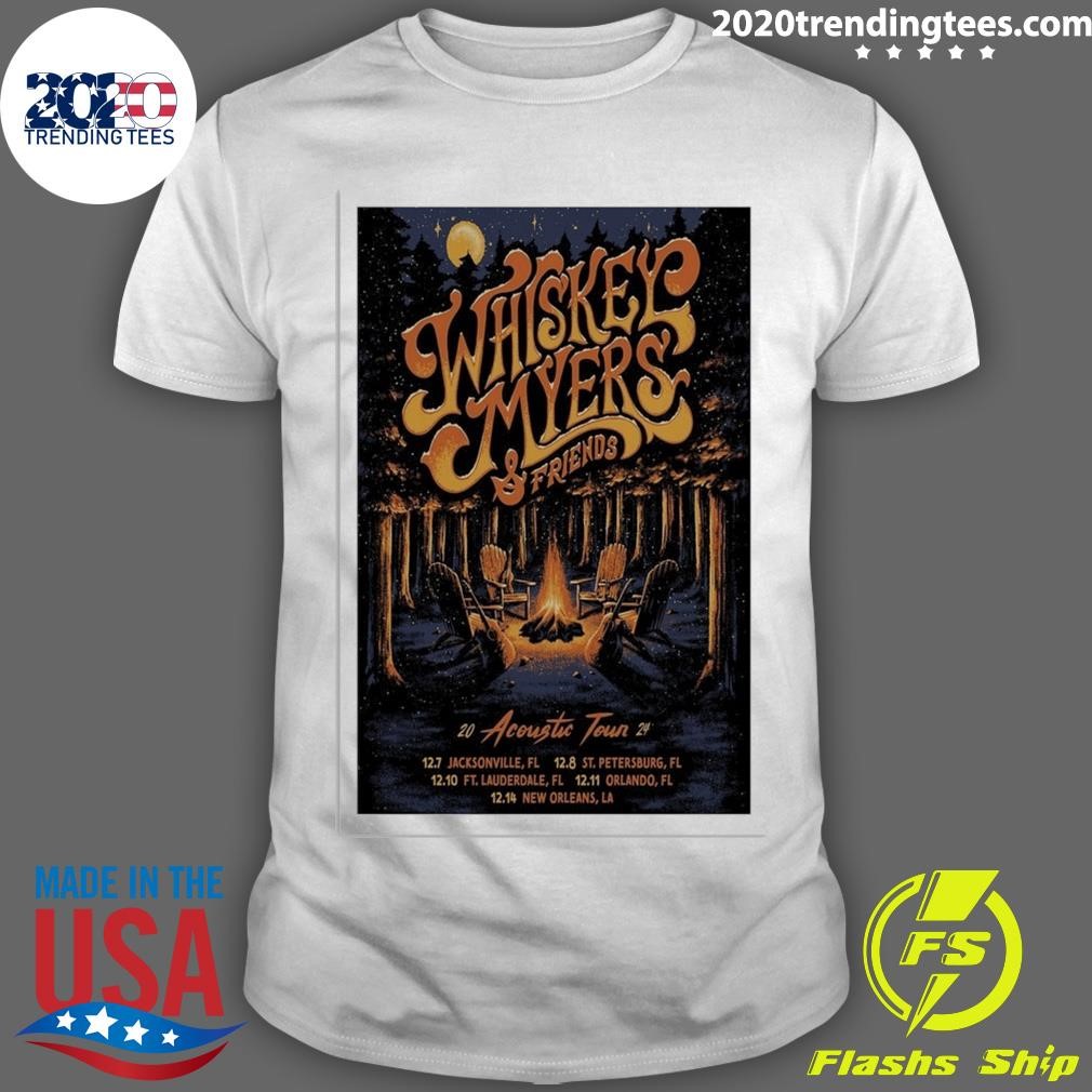 Premium Whiskey Myers & Friends 2024 Acoustic Tour T-shirt