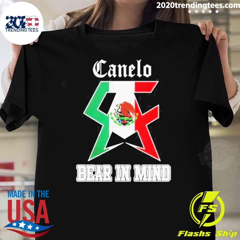 Top Canelo Alvarez Boxing Bear In Mind Mexico 2024 T-Shirt