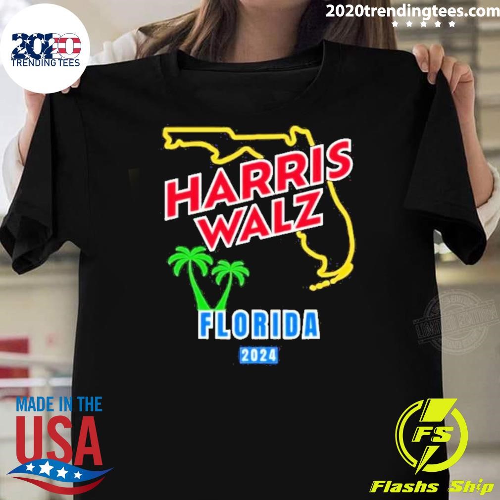 Top Harris Walz 2024 Florida T-shirt