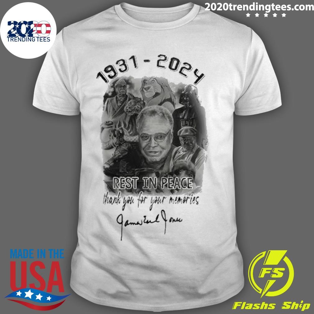 Top James Earl Jones 1931-2024 Rest In Peace Thank You For The Memories 3D T-shirt