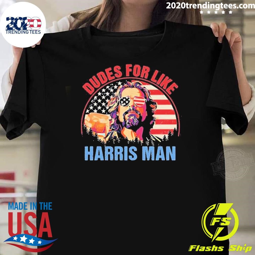 Top Jesus Dudes For Like Harris Man Funny Presidential Debate 2024 T-shirt