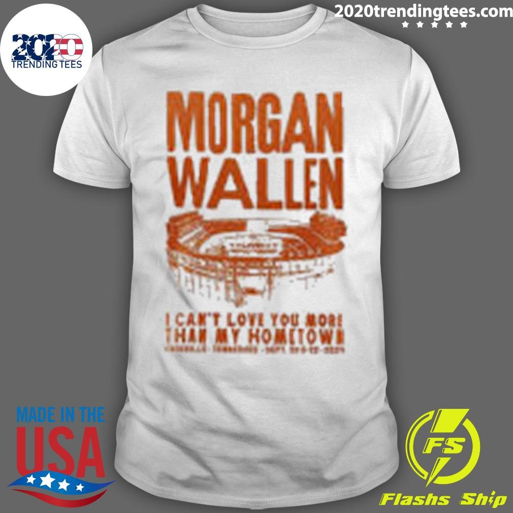 Top Morgan Wallen Live Knoxville Tennessee Volunteers Football 2024 T-shirt