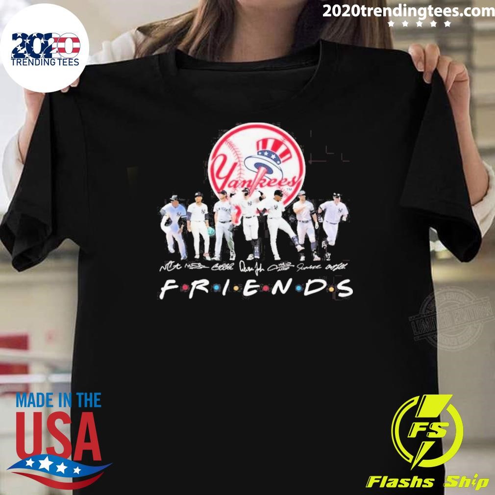 Top New York Yankees Friend Of Baseball Legends Signatures 2024 T-Shirt