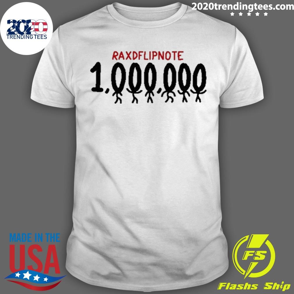 Top Raxdflipnote One Million T-shirt