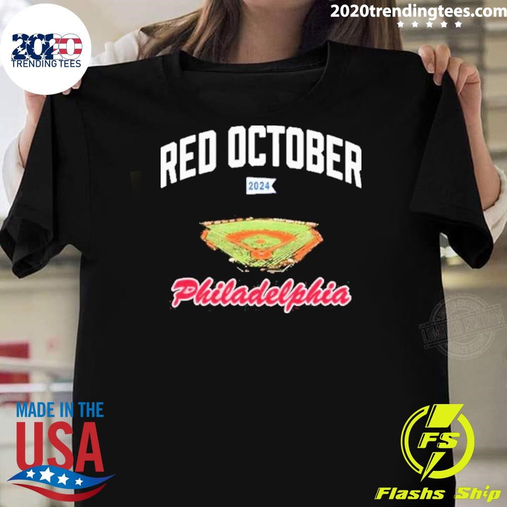 Top Red October 2024 Philadelphia T-shirt