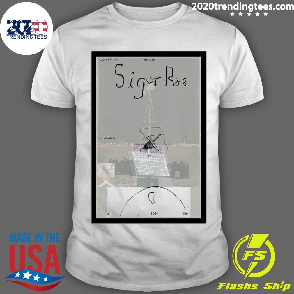 Top Sigur Ros Sept 21st 2024 Auditorium Theater Chicago T-shirt