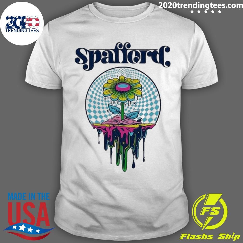 Top Spafford Space Flower Rock The Pink T-shirt