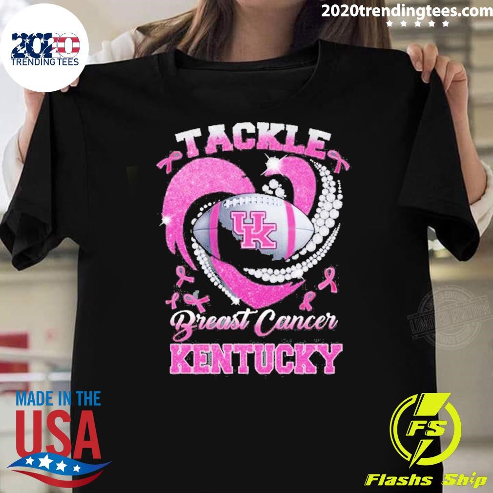 Top Tackle Breast Cancer Kentucky Wildcats T-shirt