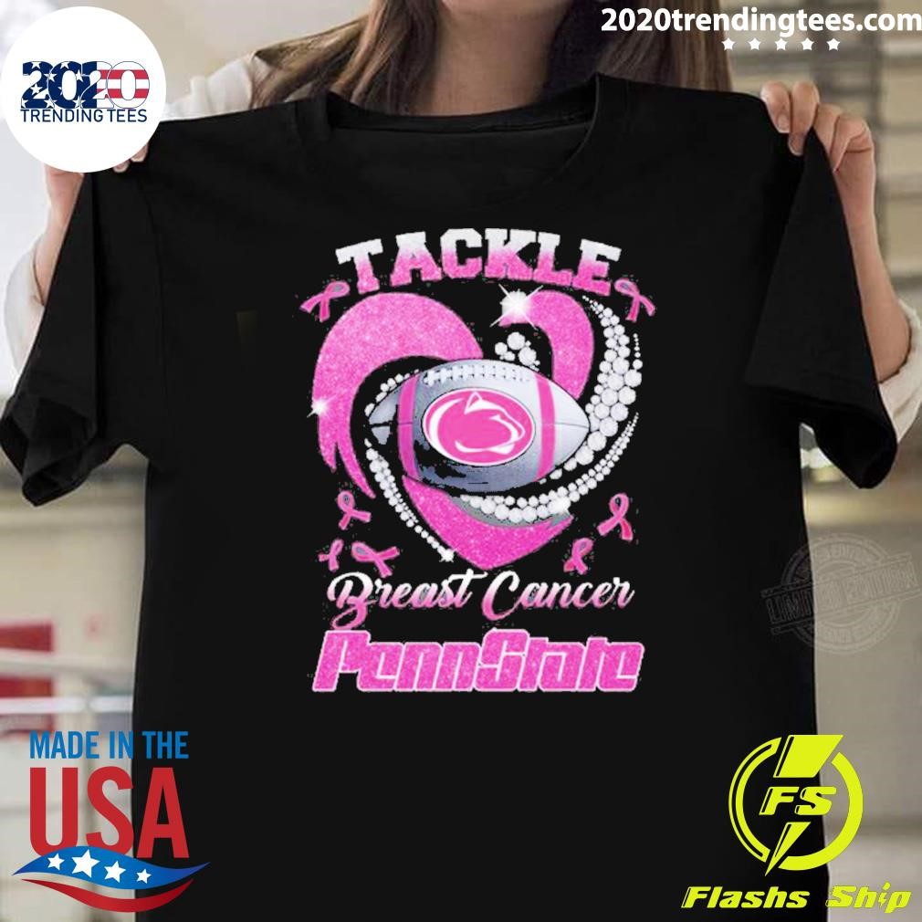 Top Tackle Breast Cancer Penn State T-shirt