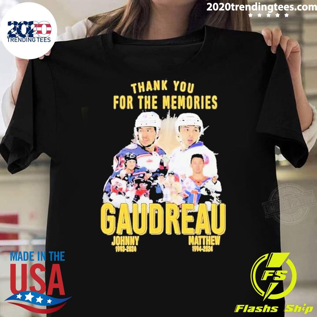 Top Thank You For The Memories Gaudreau Johnny Gaudreau Matthew 2024 T-shirt