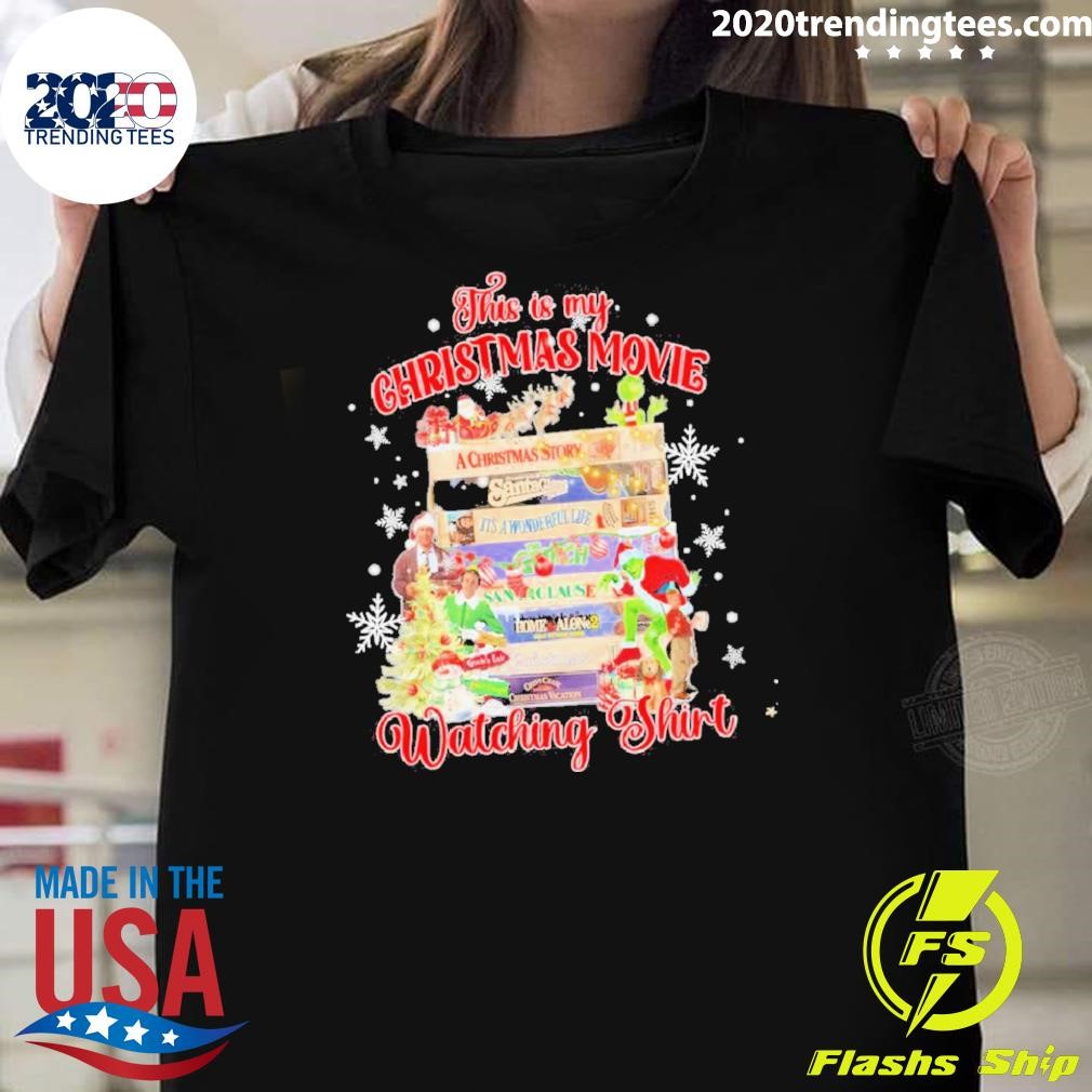 Top The Grinch This Is My Christmas Movie Watching 2024 T-shirt