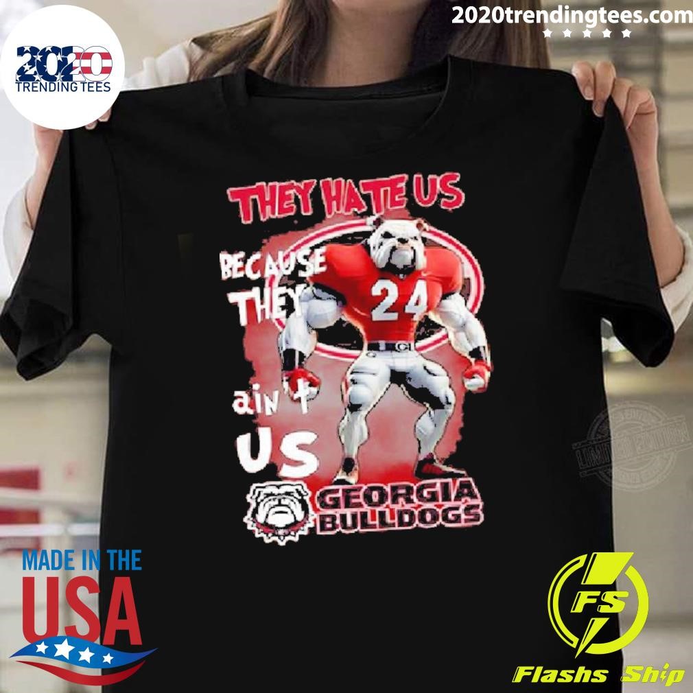 Top They Hate Us Because They Ain’t Us Georgia Bulldogs Character 2024 T-shirt