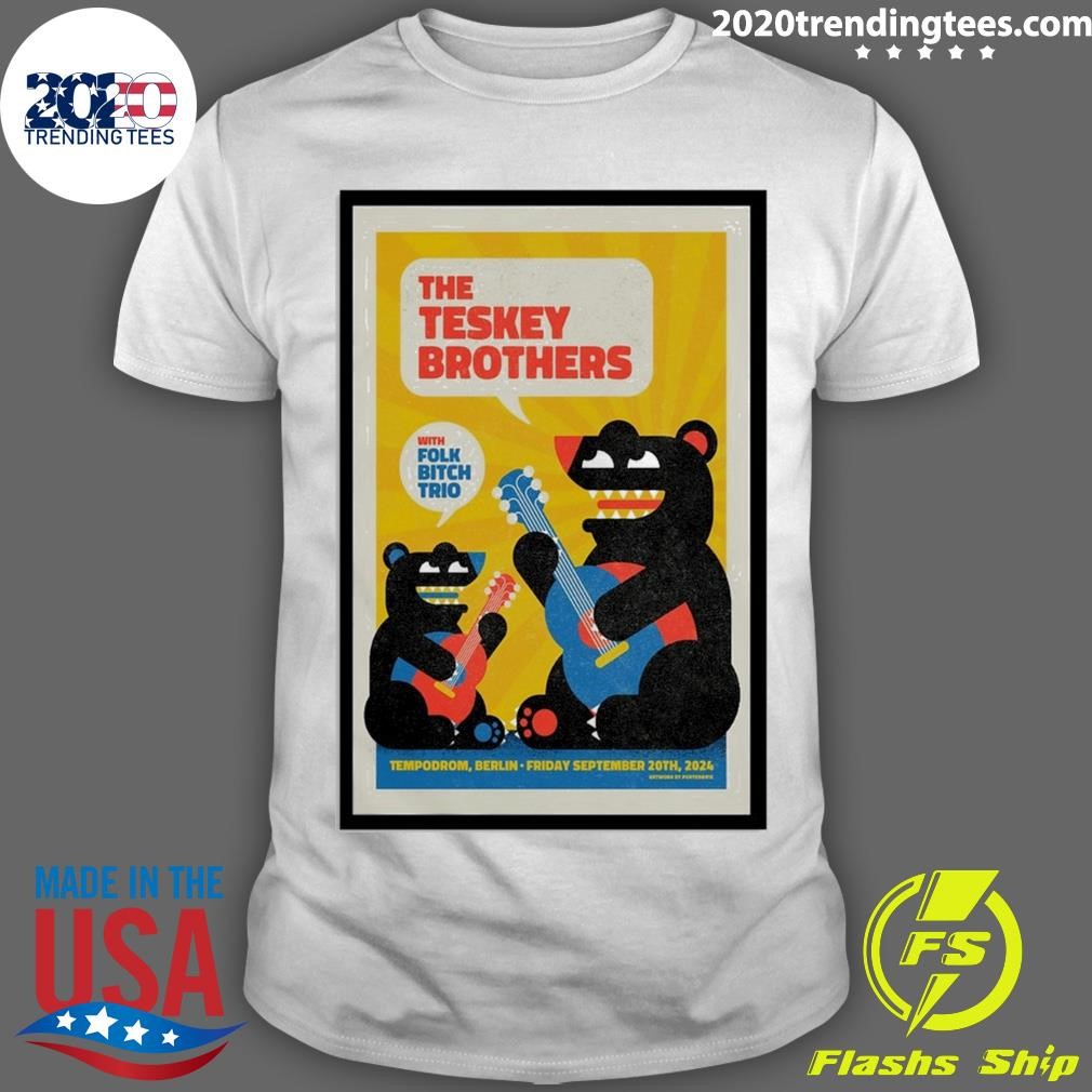 Top Tour The Teskey Brothers Tempodrom Berlin, Germany Sep 20th, 2024 T-shirt