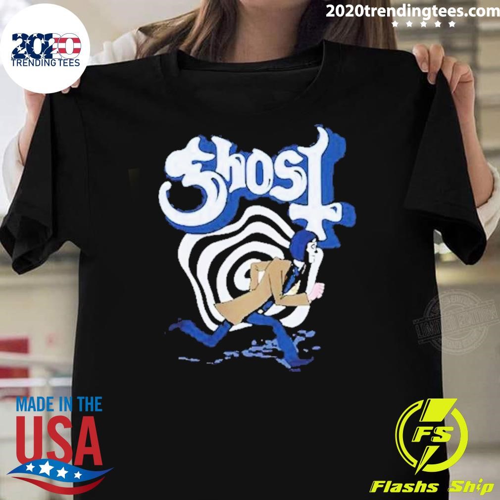 Official The Band Ghost Retro Run 2024 T-shirt