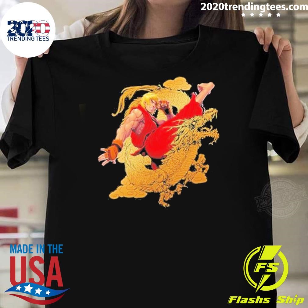 Funny Year Of The Dragon Street Fighter 6 Ken Foil 2024 T-shirt