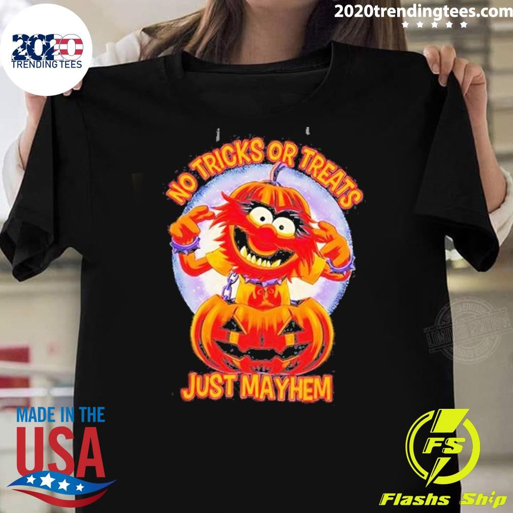 Awesome Animal In A Jack O Lantern No Tricks Or Treats Just Mayhem Halloween 2024 T-shirt