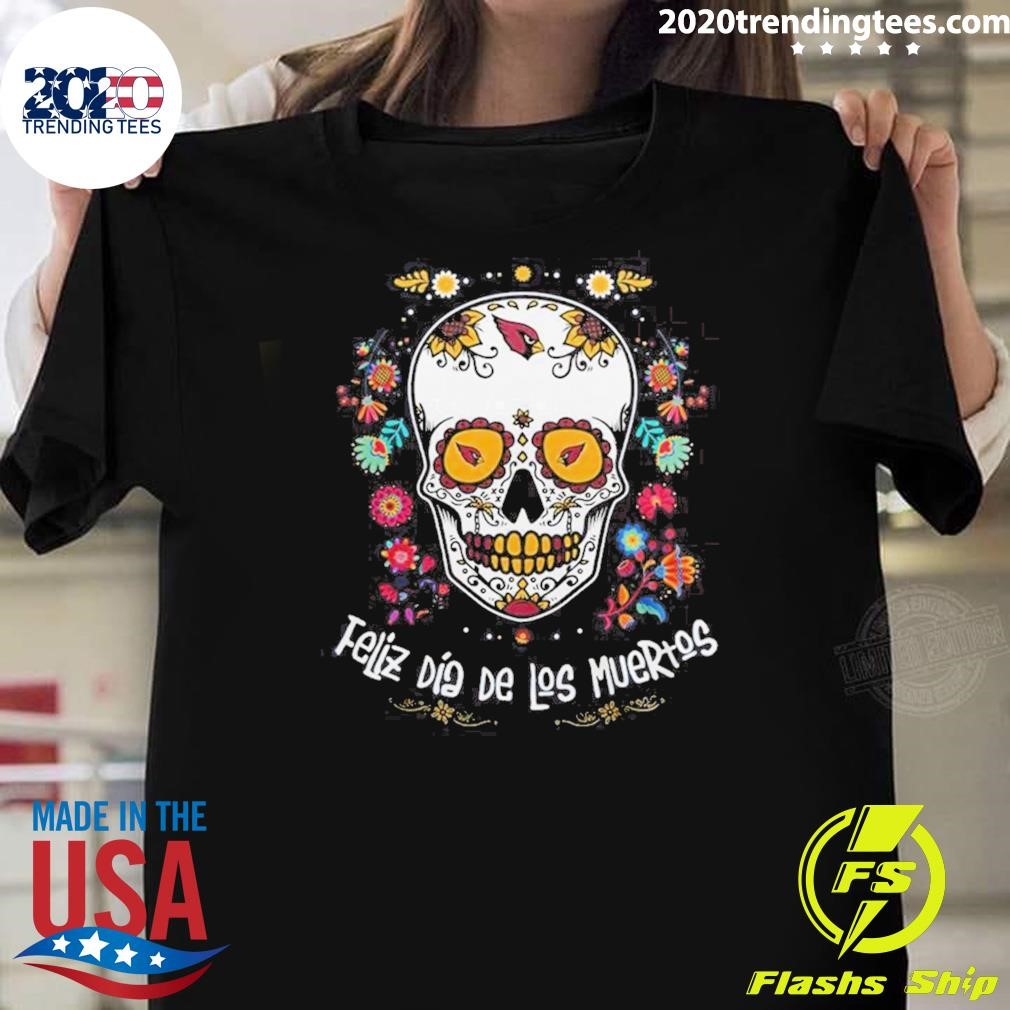 Awesome Arizona Cardinals Dia De Los Muertos 2024 T-shirt