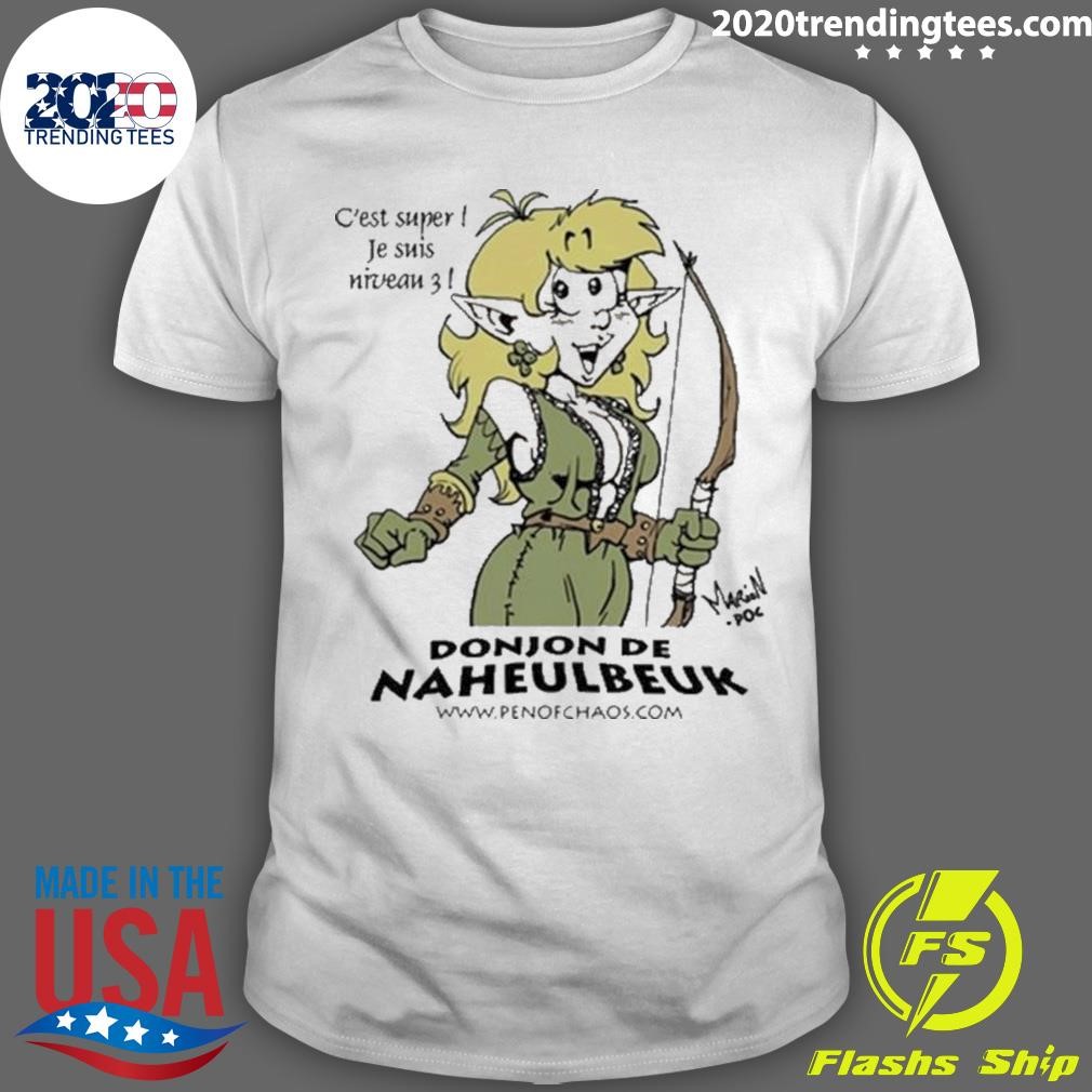 Awesome C’est Super Je Suis Niveau 3 Donjon De Naheulbeuk 2024 T-shirt