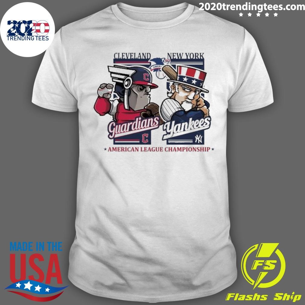 Awesome Cleveland Guardians Vs New York Yankees American League Championship Mascot 2024 T-shirt