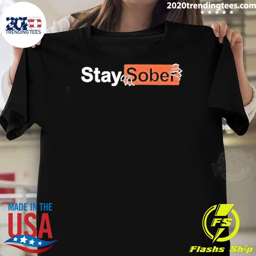 Awesome D’Aydrian Harding Stay Sober Skeleton 2024 T-shirtt