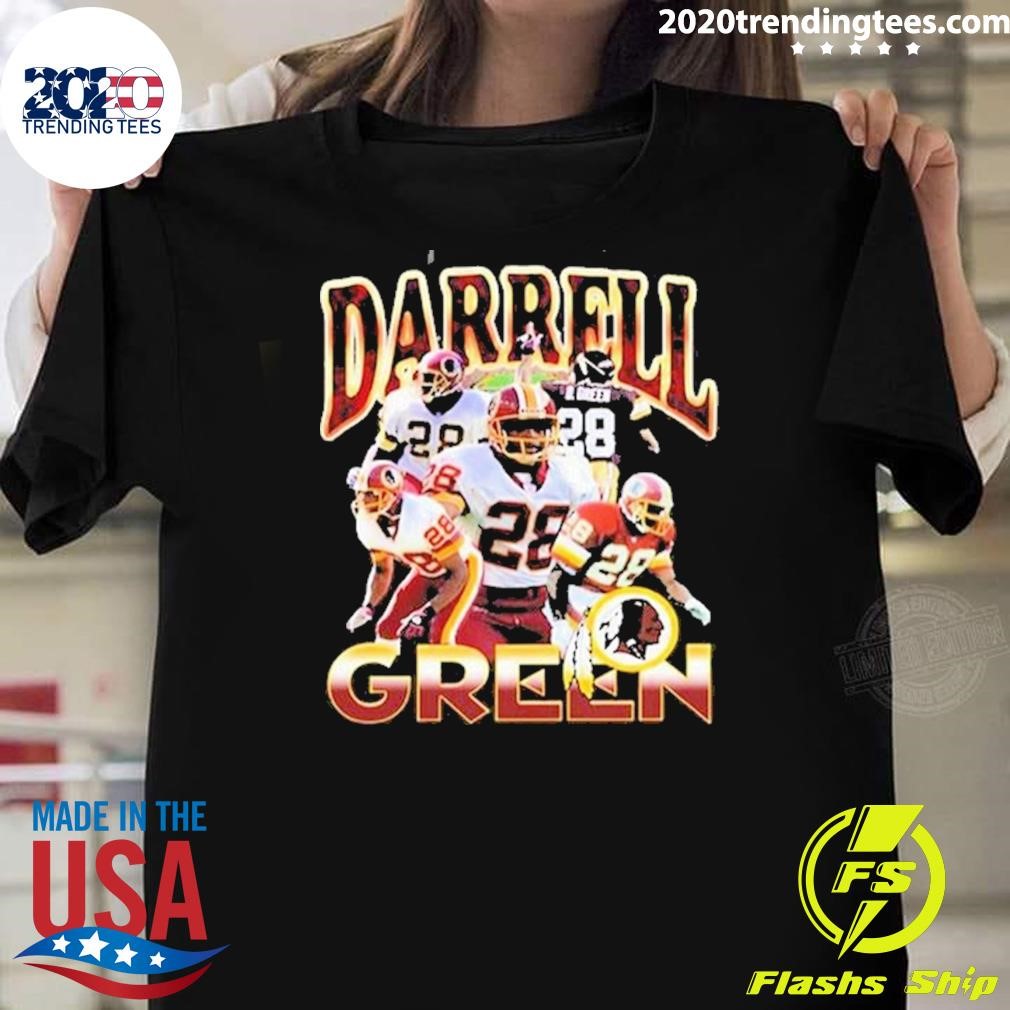 Awesome Darrell Green 28 Washington Redskins Nfl Player Graphic 2024 T-shirt