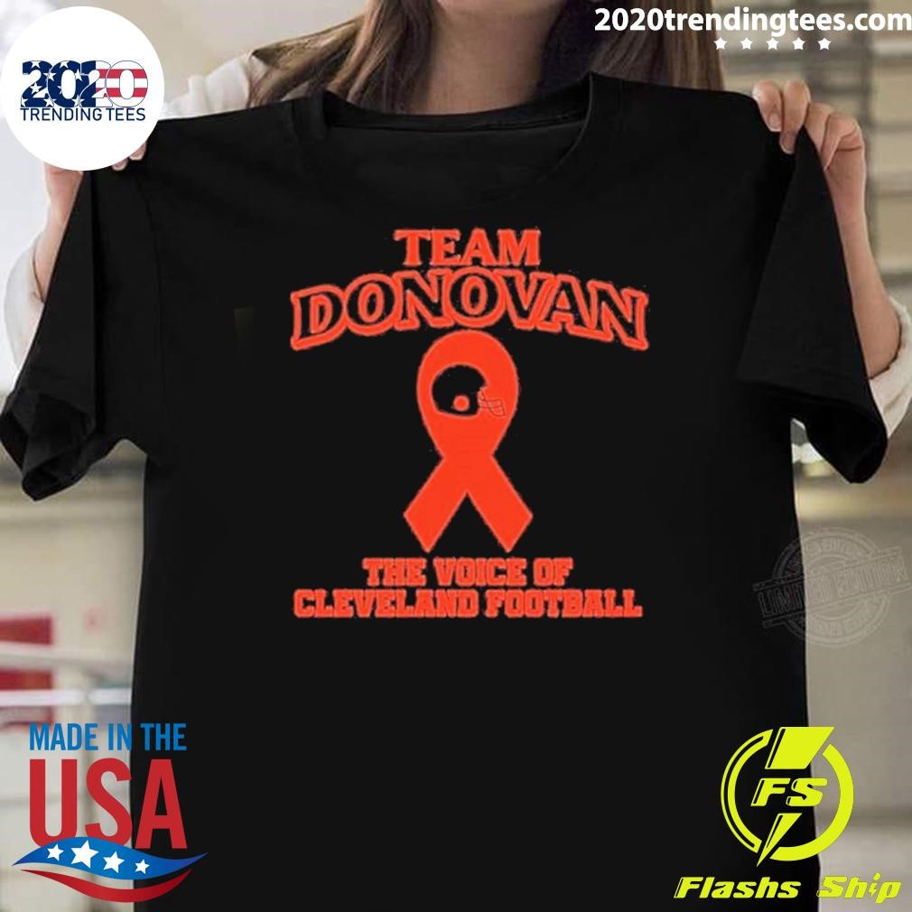 Awesome Donovan The Voice Of Cleveland Football 2014 T-shirt