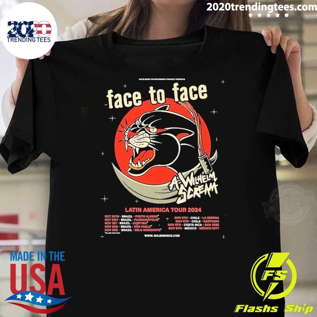 Awesome Face To Face Latin America Tour 2024 Poster T-shirt