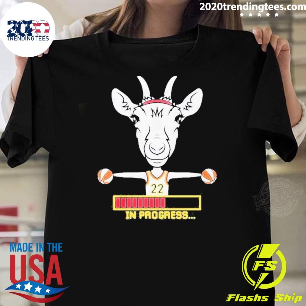 Awesome Goat In Progress For Indiana Basketball Fans 2024 T-shirt