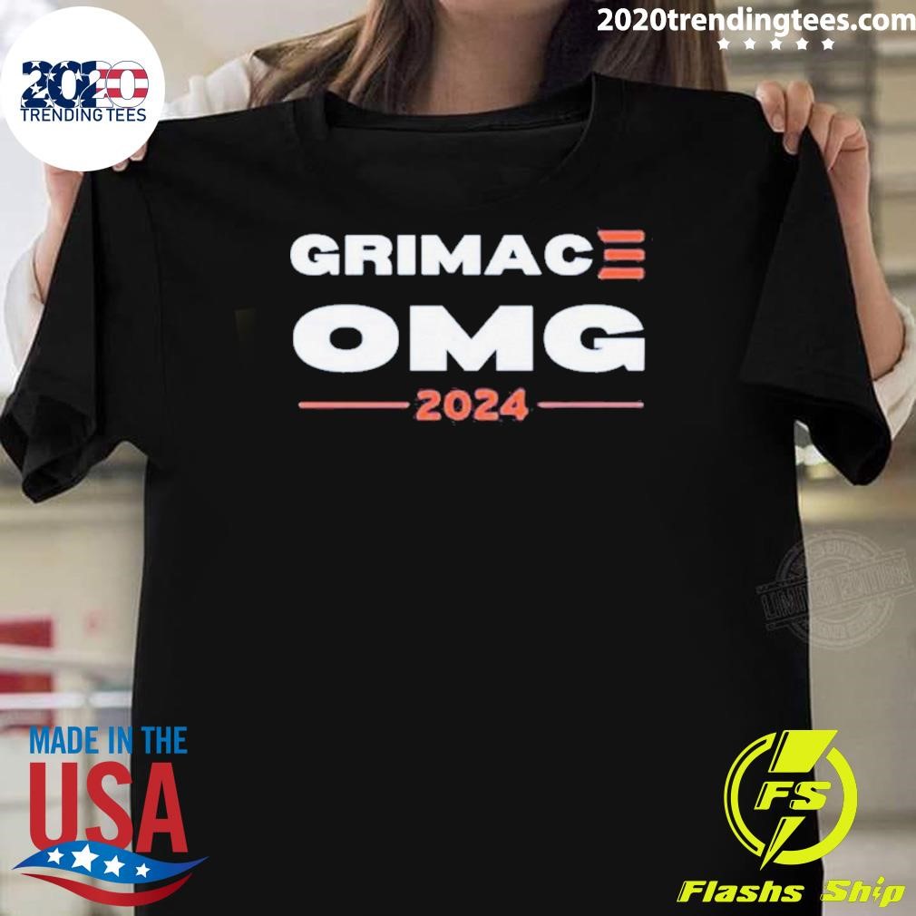 Awesome Grimace OMG 2024 Presidential Election T-Shirt