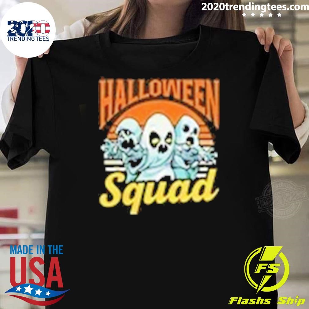 Awesome Halloween Squad Cute Costume Scary Halloween Womens California Wash T-Shirt