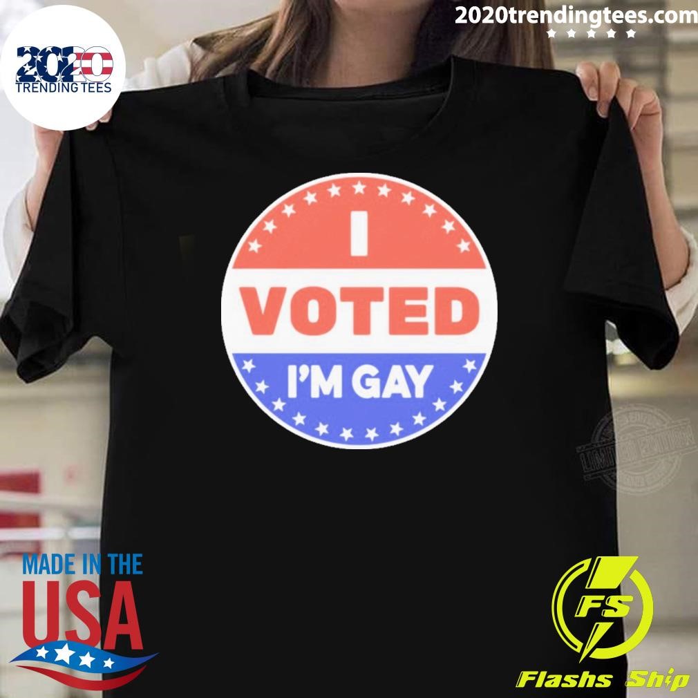 Awesome I Voted I’m Gay 2024 T-shirt