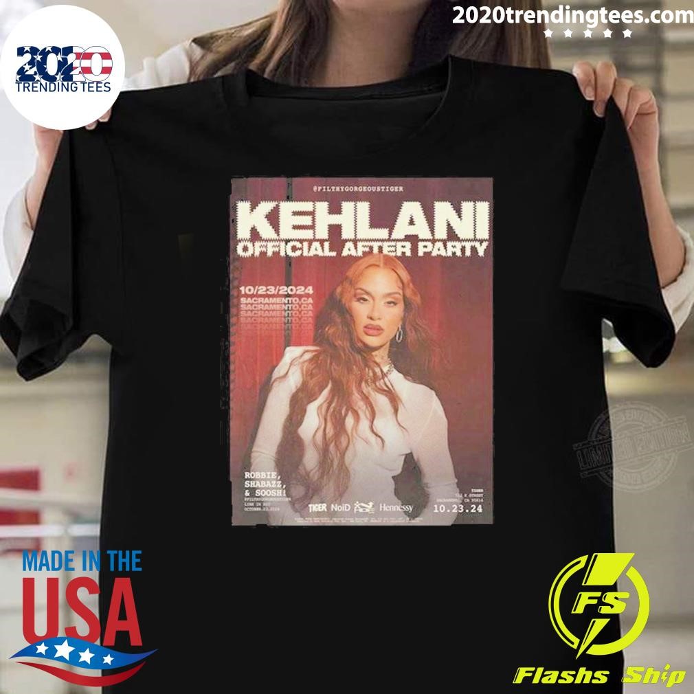 Awesome Kehlani Hard Rock Live Sacramento Wheatland CA Oct 23 2024 Tour T-shirt