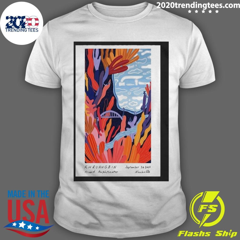 Awesome Khruangbin Sept 30 2024 Show Nashville, Tn Poster T-shirt