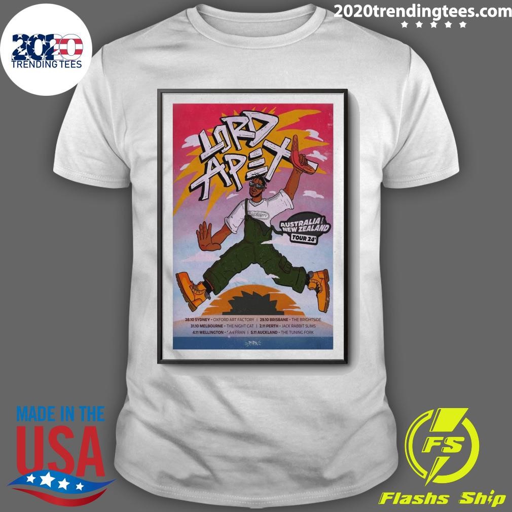 Awesome Lord Apex Australia And New Zealand 2024 Tour T-shirt