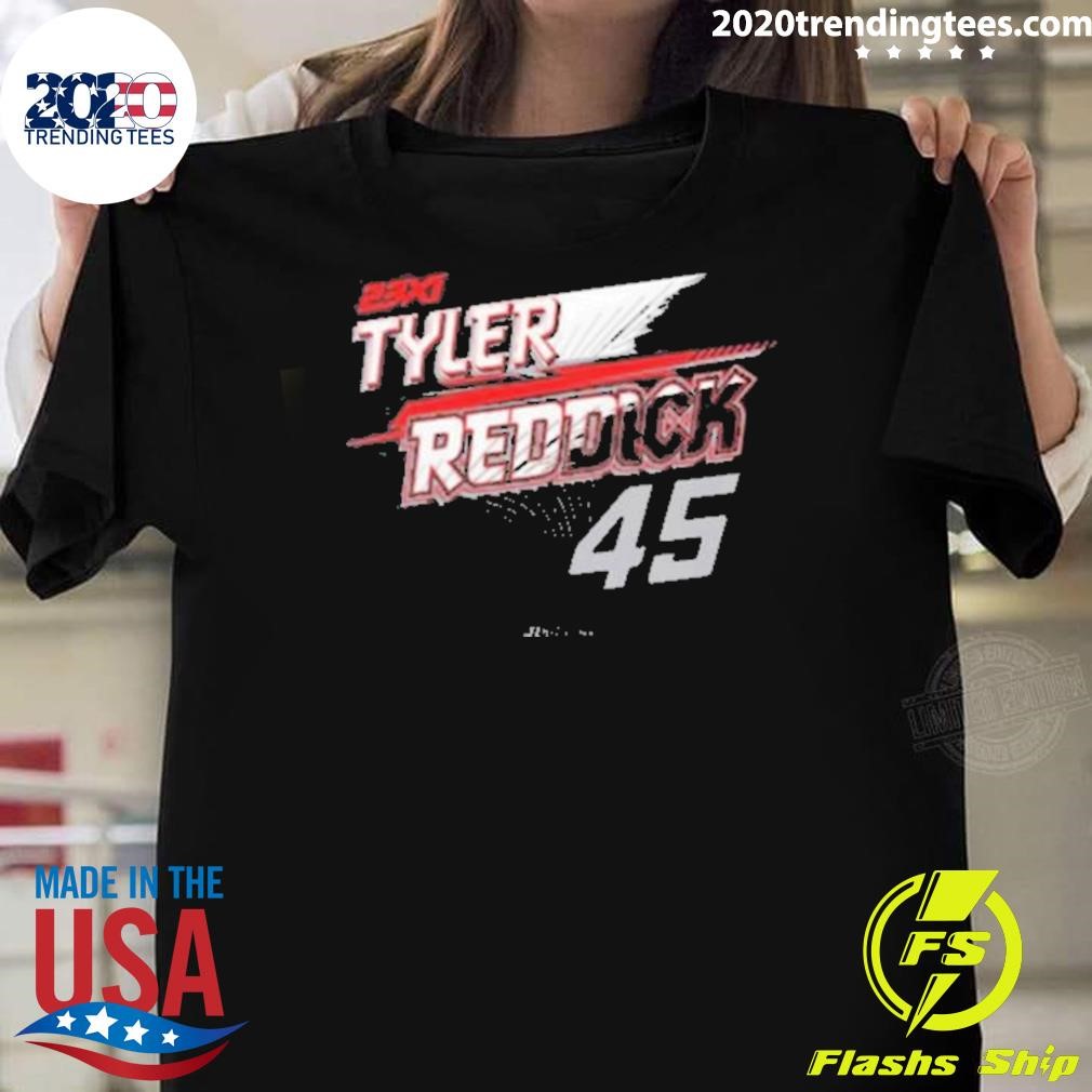 Awesome Men’s Tyler Reddick 23xi Racing Black Name & Number 2024 T-shirt