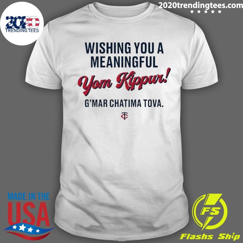 Awesome Minnesota Twins Wishing You A Meaningful Yom Kippur Gmar Chatima Tova 2024 T-shirt