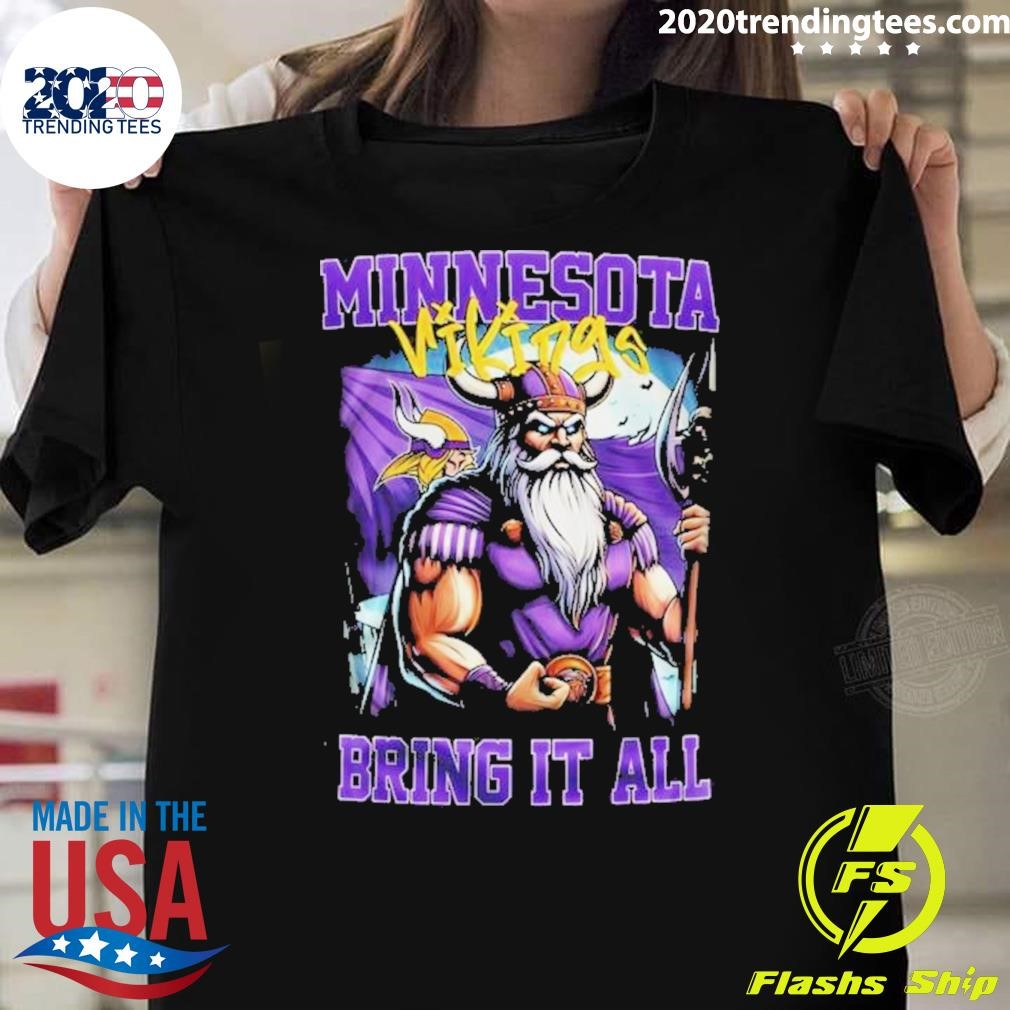 Awesome Minnesota Vikings Bring It All Pumpkin 2204 T-shirt