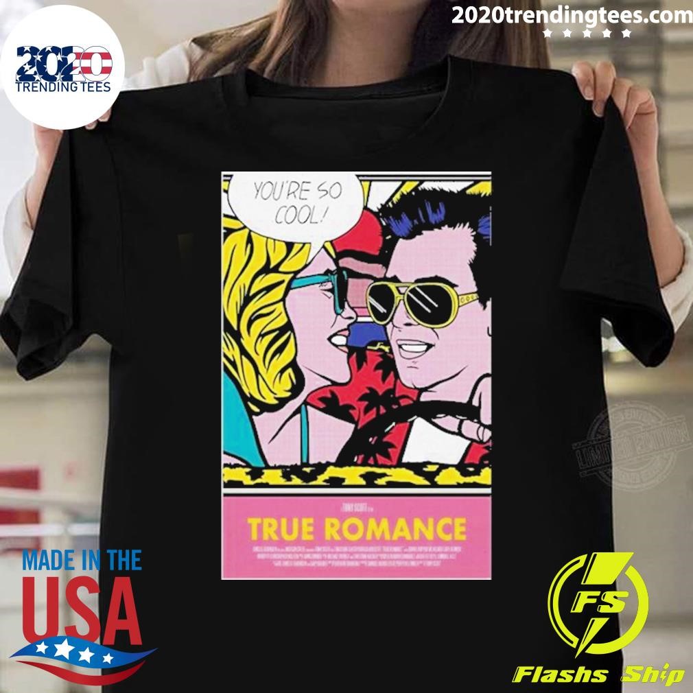 Awesome My True Romance New York Comic Con 2024 Event In The Car Roy Lichtenstein T-shirt