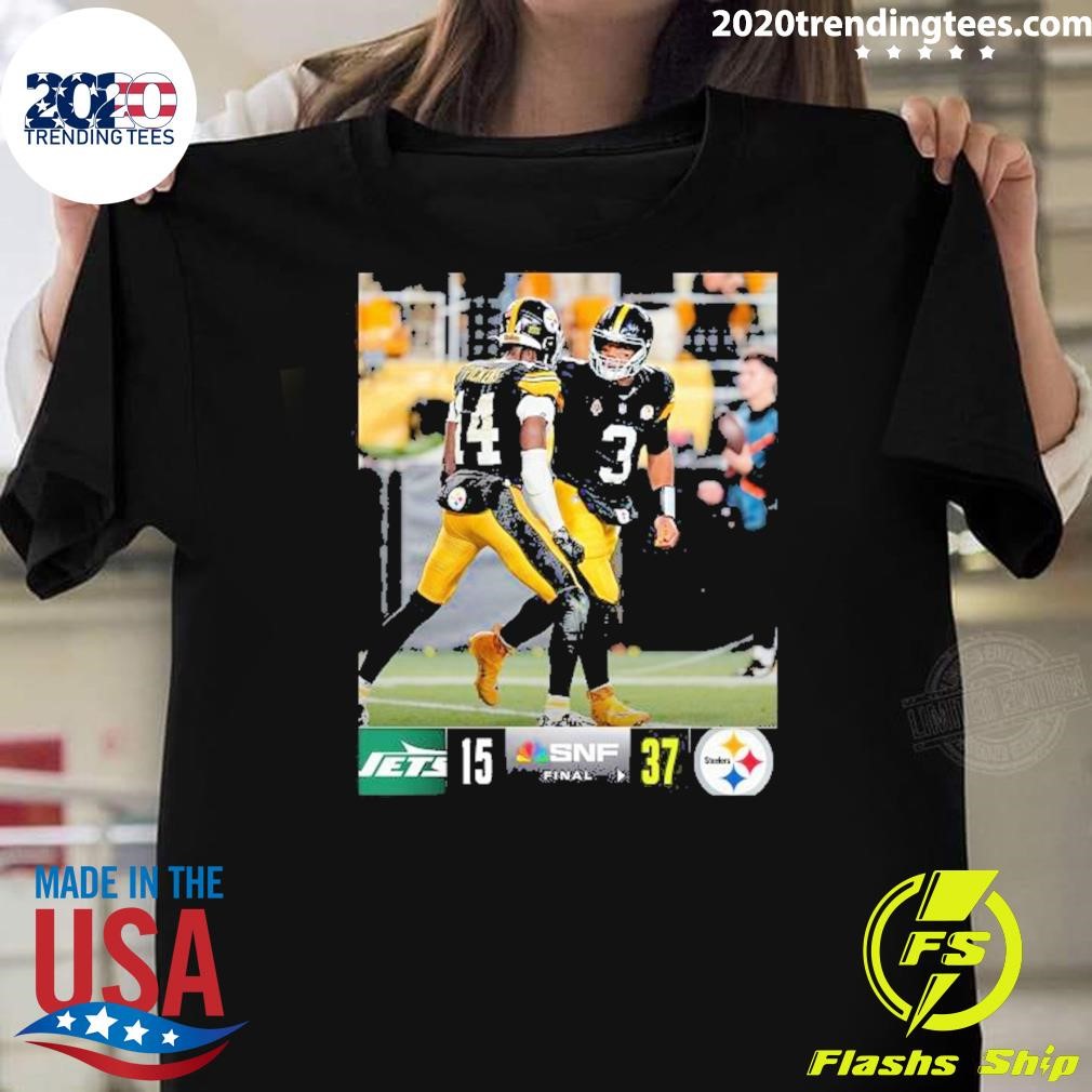 Awesome New York Jets 15-37 Pittsburgh Steelers Snf Final Week 7 T-shirt