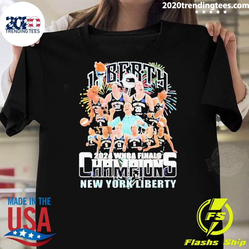 Awesome New York Liberty 2024 Wnba Finals Champions Celebrating 2024 T-shirt