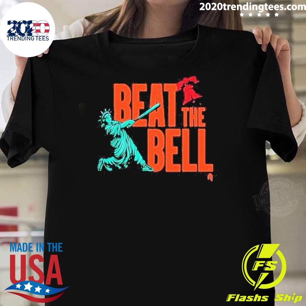 Awesome New York Mets Statue Of Liberty Beats The Bell Philadelphia Phillies 2024 T-shirt