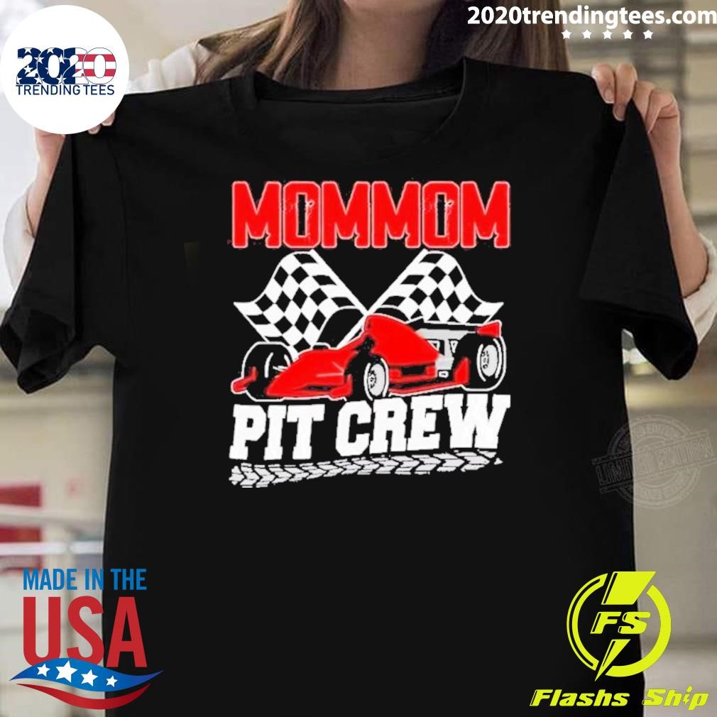 Awesome Pit Crew Mommom Race Car Birthday Racing Car Family T2024 T-shirt