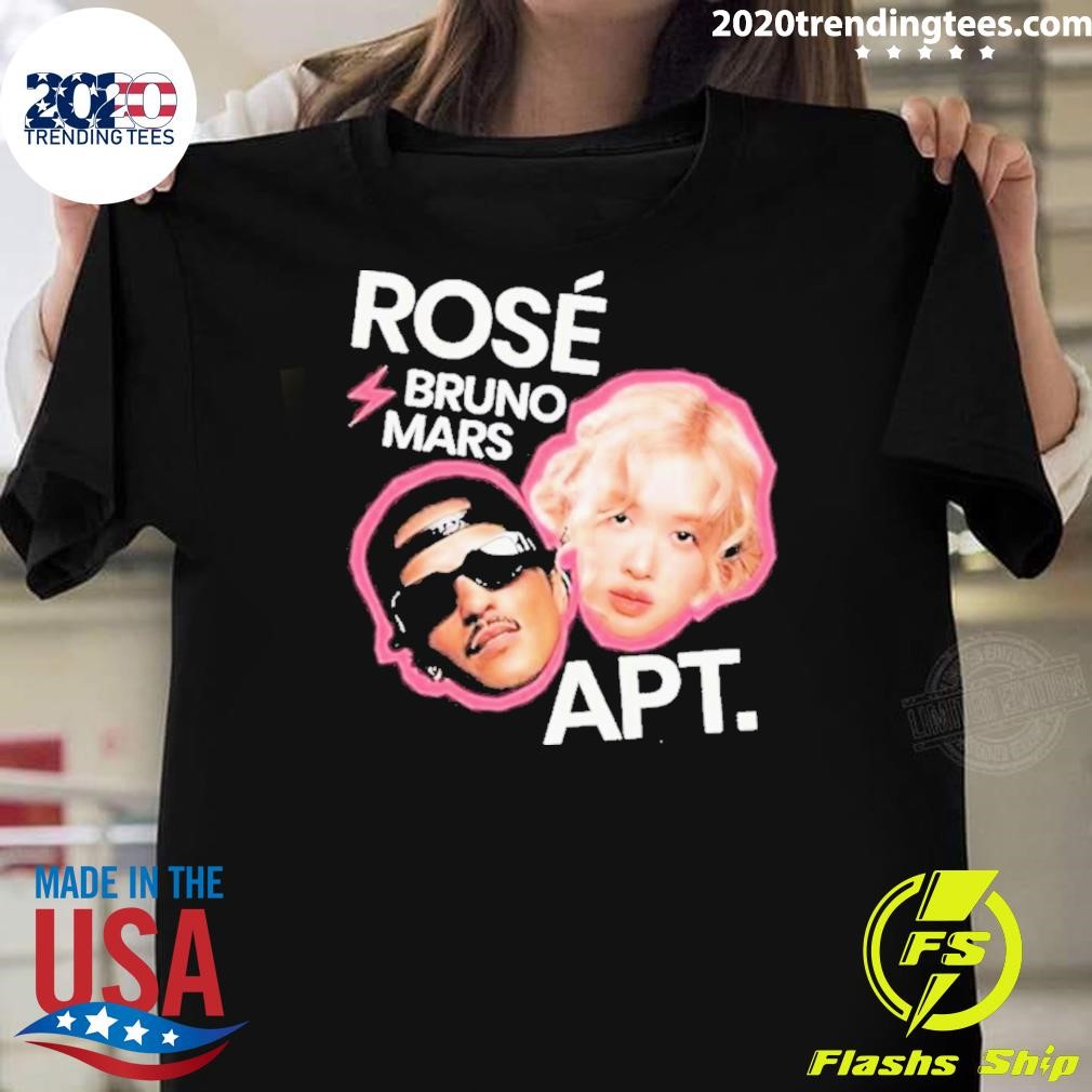 Awesome Rosé And Bruno Mars Apt Bootleg T-shirt